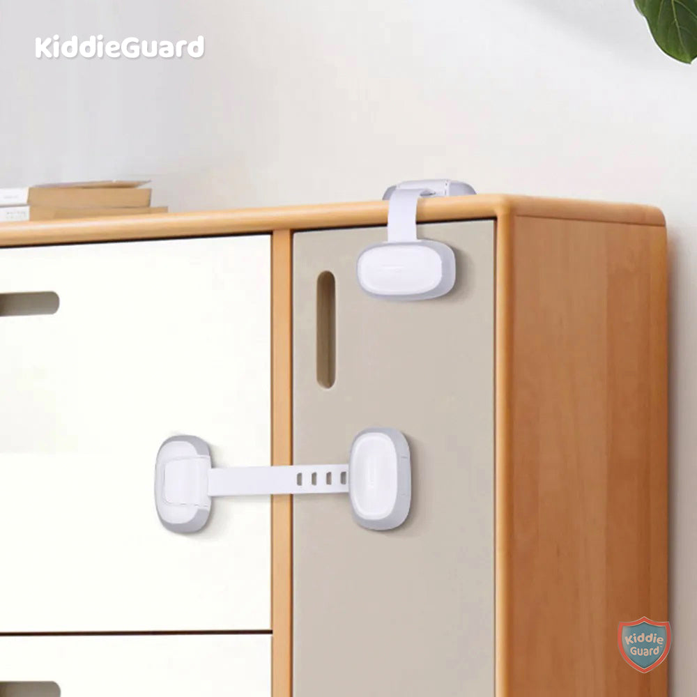 Adjustable Baby Safety Lock For Cabinets & Drawers - KiddieGuard C4209