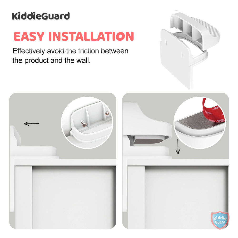 Childproof Anti-tip Furniture Wall Anchors - KiddieGuard C8812