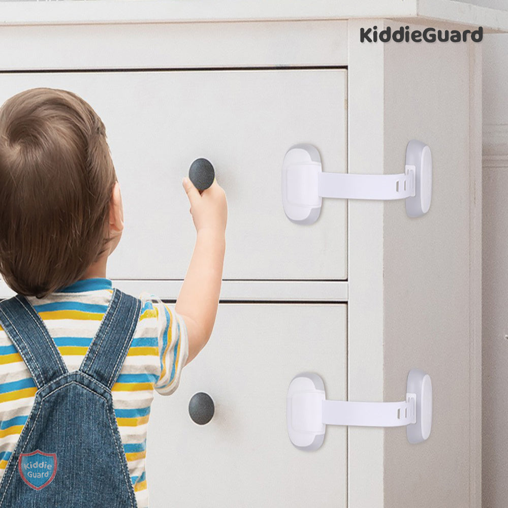 Adjustable Baby Safety Lock For Cabinets & Drawers - KiddieGuard C4209