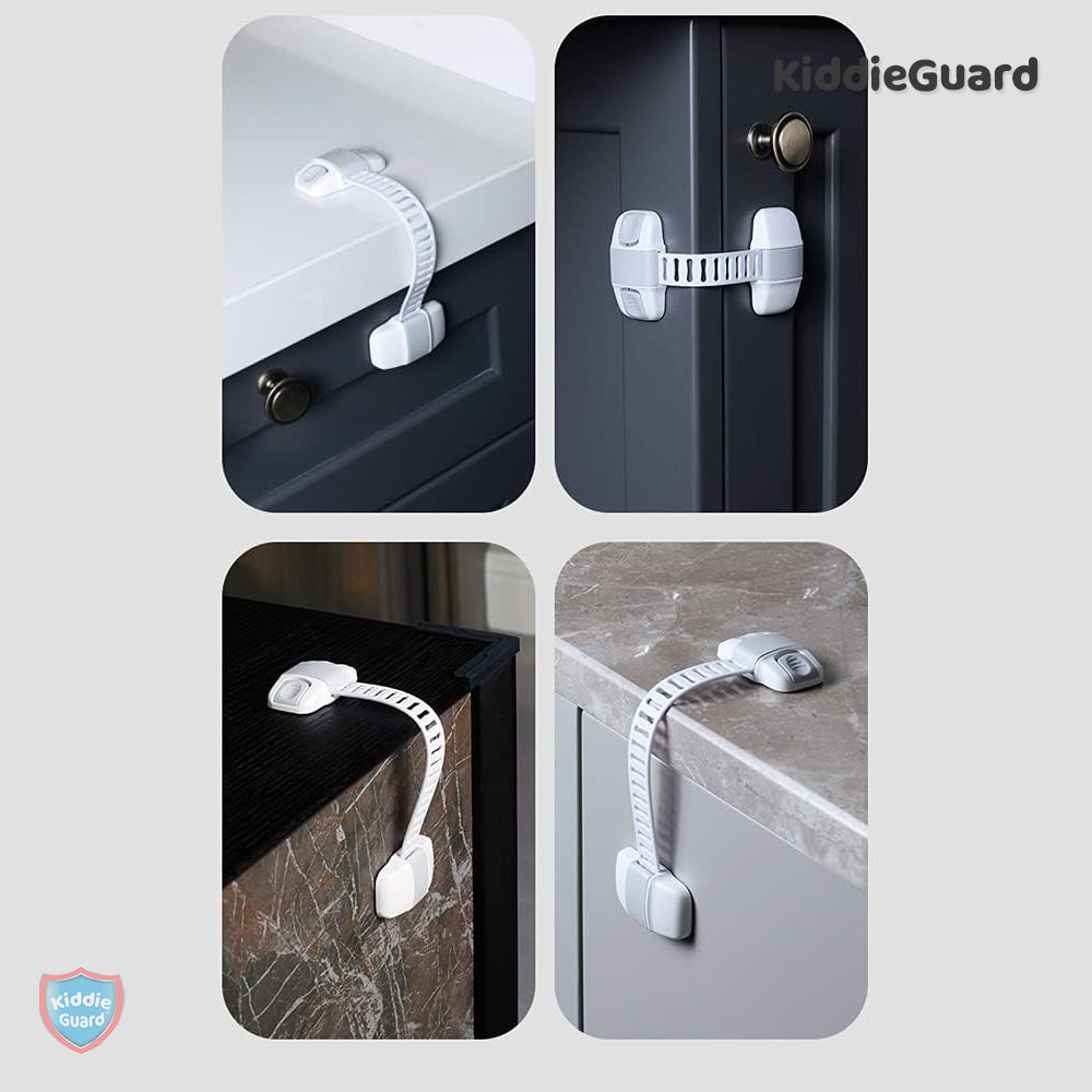 Adjustable Multipurpose Baby Safety Lock For Cabinets & Drawers - KiddieGuard C4202