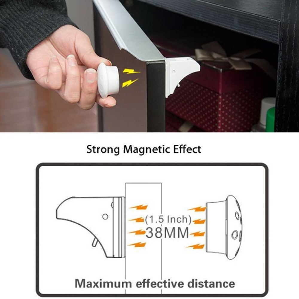 Drawer Door Lock Children Protection Invisible Lock Kids Security - KiddieGuard C4607