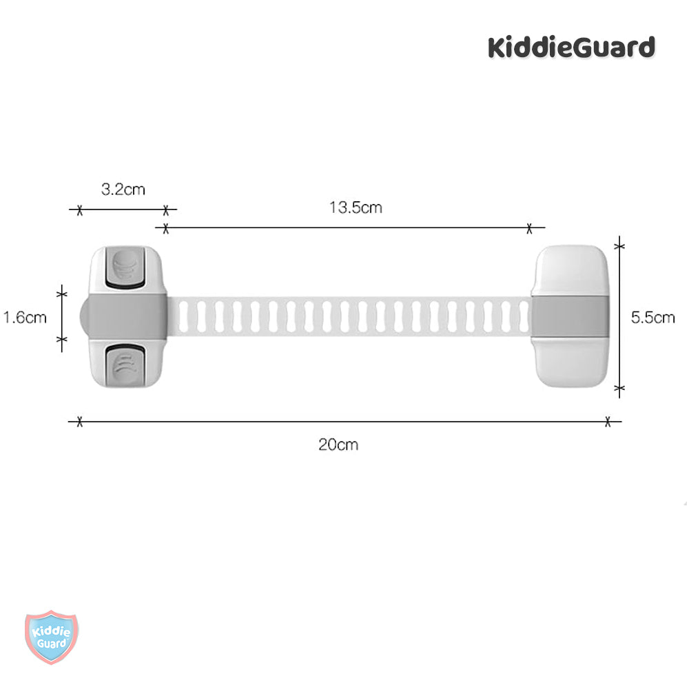 Adjustable Multipurpose Baby Safety Lock For Cabinets & Drawers - KiddieGuard C4202