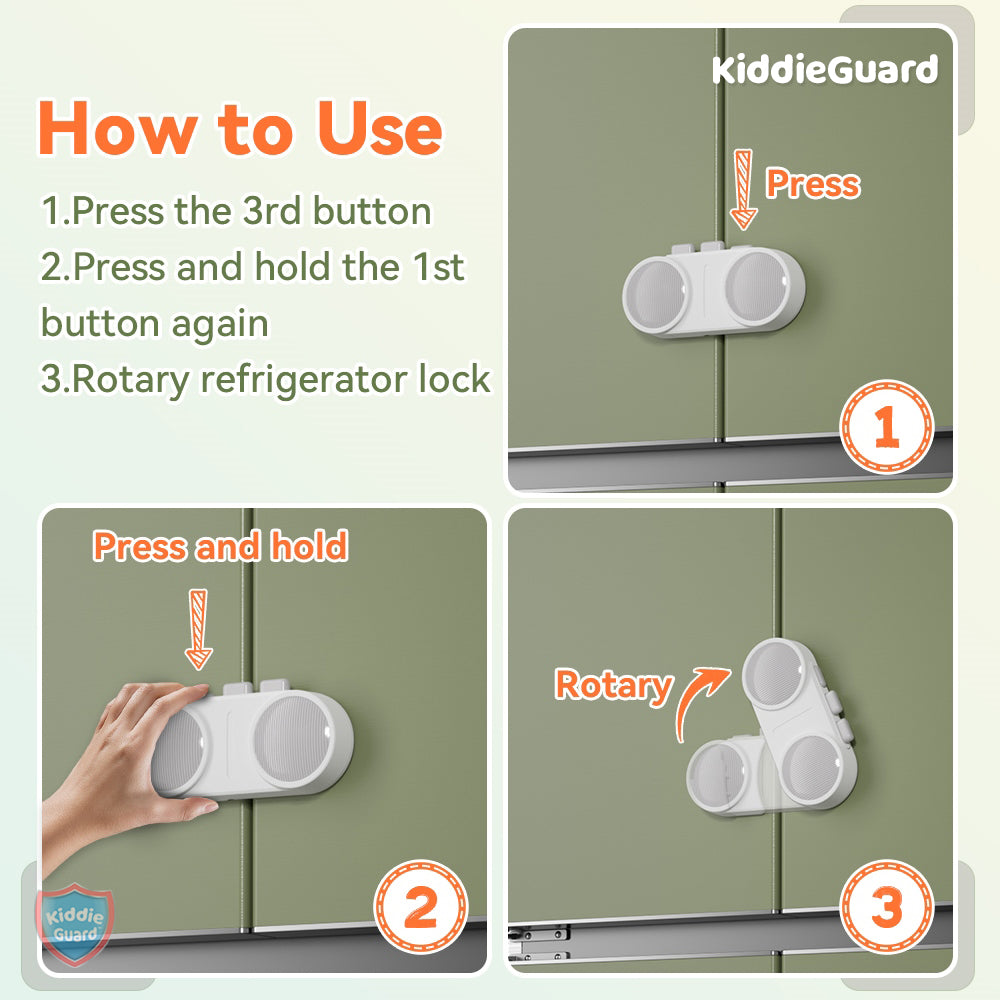 Baby Safety Lock for French Fridge - KiddieGuard C4810