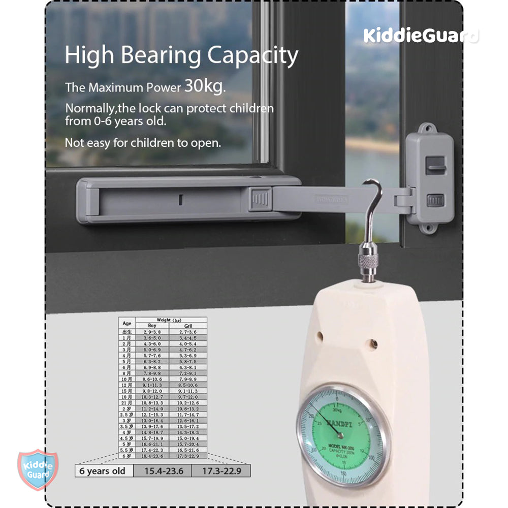 Window Stopper Falling Prevention Limiter - KiddieGuard C4401