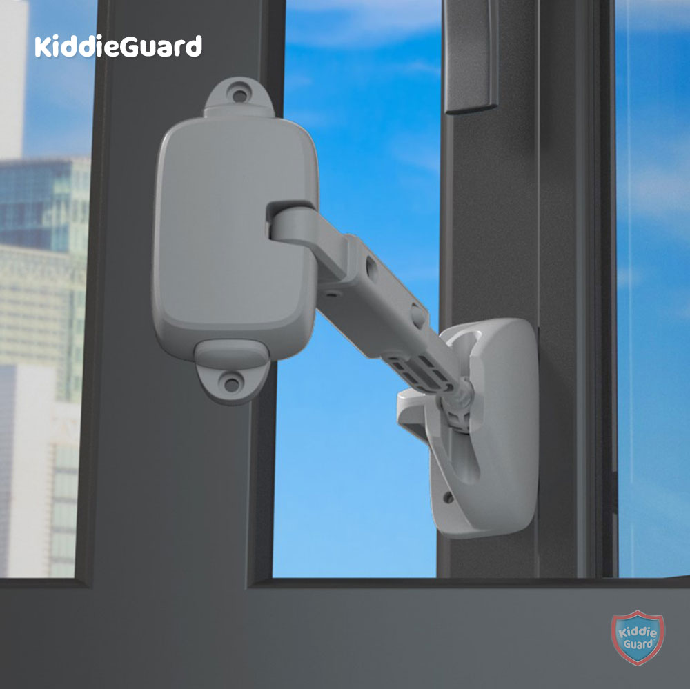 Baby Safety Adjustable Window Restrictor Lock ABS Child Protection Anti-Fall Window Lock Limiter - KiddieGuard C4402