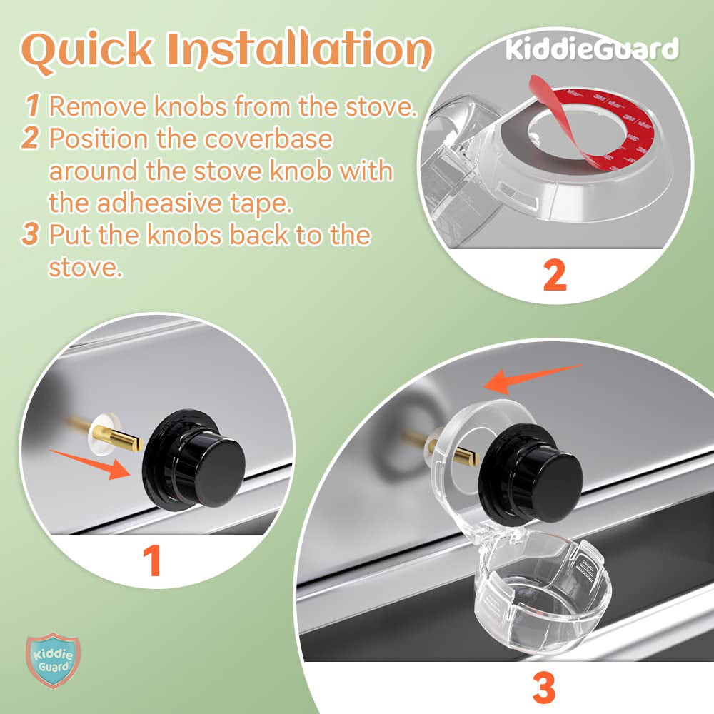 Gas Stove Knob Covers - KiddieGuard C6201