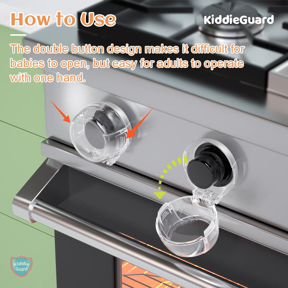 Gas Stove Knob Covers - KiddieGuard C6201